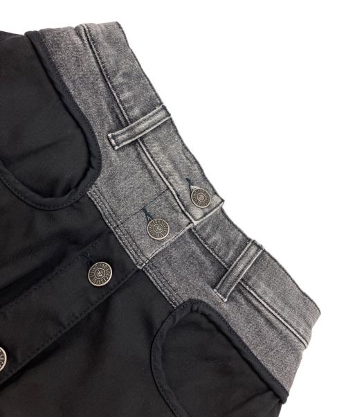 DIESEL（ディーゼル）DIESEL (ディーゼル) O-LIA 切替スカート ブラック サイズ:24の古着・服飾アイテム