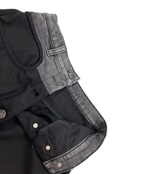 DIESEL（ディーゼル）DIESEL (ディーゼル) O-LIA 切替スカート ブラック サイズ:24の古着・服飾アイテム