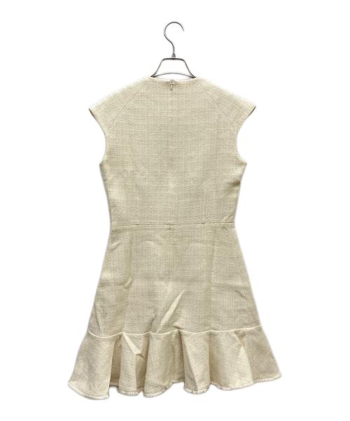 Sandro（サンドロ）Sandro (サンドロ) Short Tweed Dress ホワイト サイズ:36 未使用品の古着・服飾アイテム