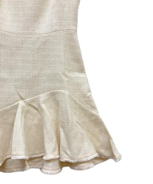 Sandro（サンドロ）Sandro (サンドロ) Short Tweed Dress ホワイト サイズ:36 未使用品の古着・服飾アイテム