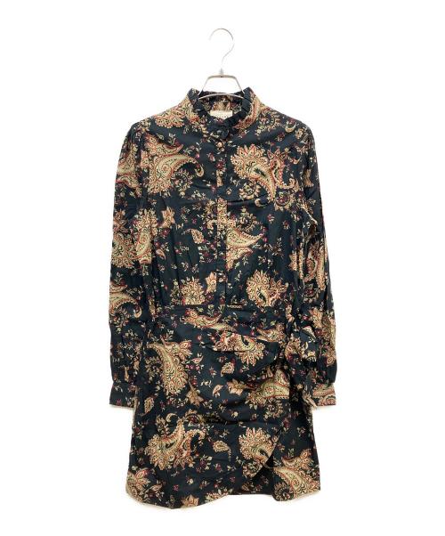 SEZANE（セザンヌ）SEZANE (セザンヌ) シャツワンピース マルチカラー サイズ:36 未使用品の古着・服飾アイテム