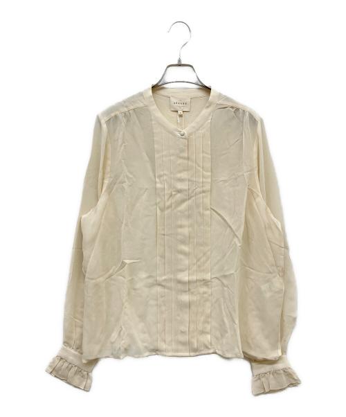 SEZANE（セザンヌ）SEZANE (セザンヌ) シルクブラウス アイボリー サイズ:42 未使用品の古着・服飾アイテム
