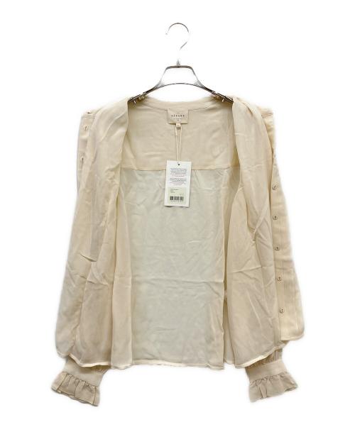 SEZANE（セザンヌ）SEZANE (セザンヌ) シルクブラウス アイボリー サイズ:42 未使用品の古着・服飾アイテム
