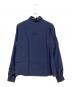 SEZANE (セザンヌ) CHLOシルクフリルシャツブラウス ネイビー サイズ:36 未使用品：9000円