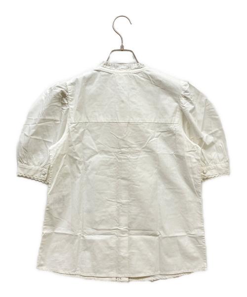 SEZANE（セザンヌ）SEZANE (セザンヌ) フリルブラウス ホワイト サイズ:34 未使用品の古着・服飾アイテム