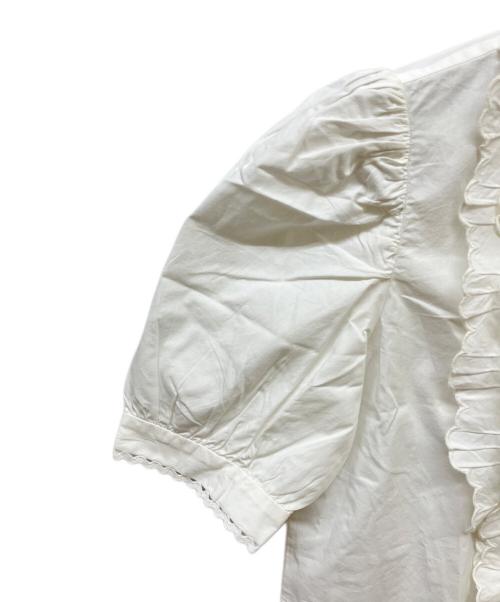 SEZANE（セザンヌ）SEZANE (セザンヌ) フリルブラウス ホワイト サイズ:34 未使用品の古着・服飾アイテム