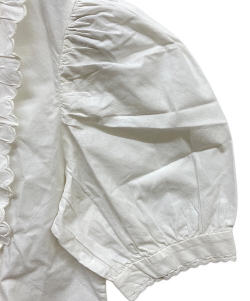SEZANE（セザンヌ）SEZANE (セザンヌ) フリルブラウス ホワイト サイズ:34 未使用品の古着・服飾アイテム