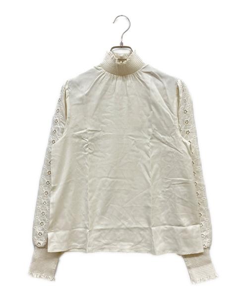 SEZANE（セザンヌ）SEZANE (セザンヌ) シルクブラウス アイボリー サイズ:36 未使用品の古着・服飾アイテム