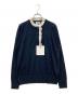 Sandro（サンドロ）の古着「Sweater With Broderie Anglaise At Collar」｜ホワイト×ネイビー