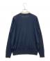 Sandro (サンドロ) Sweater With Broderie Anglaise At Collar ホワイト×ネイビー サイズ:3 未使用品：10000円