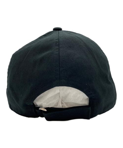 MONCLER（モンクレール）MONCLER (モンクレール) ロゴ刺繍入りコットン ベースボールキャップ ブラック サイズ:UNIの古着・服飾アイテム