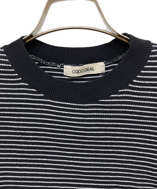 COCODEAL（ココディール）COCODEAL (ココディール) ペプラムブラウスセットニット ブラック サイズ:2の古着・服飾アイテム