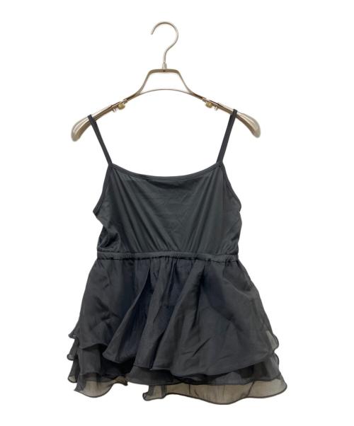 COCODEAL（ココディール）COCODEAL (ココディール) ペプラムブラウスセットニット ブラック サイズ:2の古着・服飾アイテム