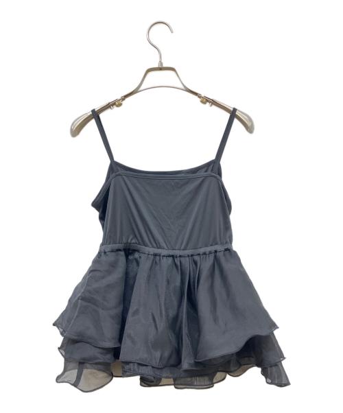 COCODEAL（ココディール）COCODEAL (ココディール) ペプラムブラウスセットニット ブラック サイズ:2の古着・服飾アイテム