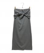 ALEXIA STAMアリシアスタン）の古着「ウェルネスツイストスカート」｜グレー