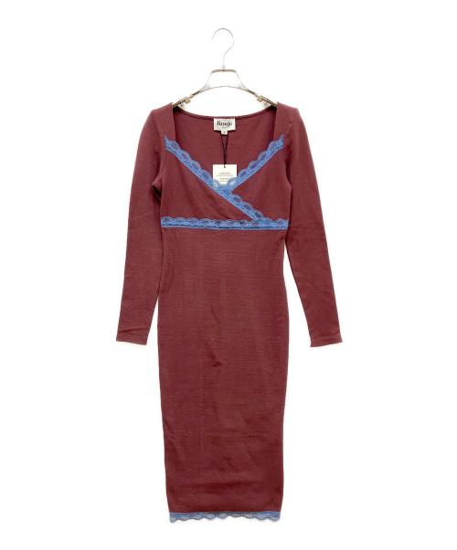 Rouje（ルージュ）Rouje (ルージュ) MORGANE UNI DRESS ブラウン サイズ:36 未使用品の古着・服飾アイテム