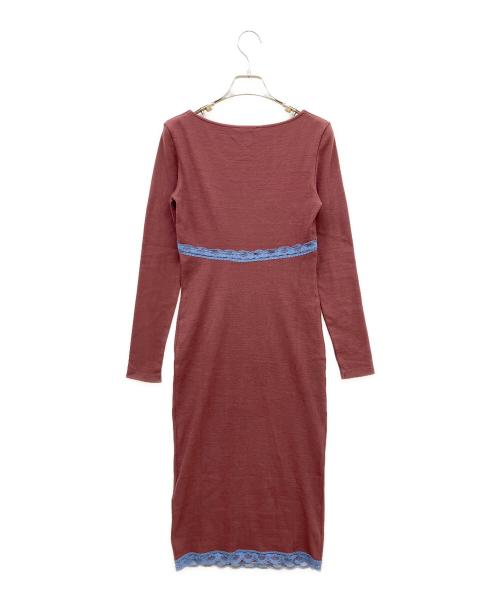 Rouje（ルージュ）Rouje (ルージュ) MORGANE UNI DRESS ブラウン サイズ:36 未使用品の古着・服飾アイテム