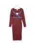 Rouje（ルージュ）の古着「MORGANE UNI DRESS」｜ブラウン