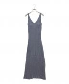 ALEXIA STAMアリシアスタン）の古着「Rib Knit Flare Dress」｜グレー