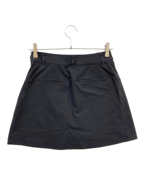 LULULEMON（ルルレモン）LULULEMON (ルルレモン) ストレッチツイル フロントプリーツゴルフスカート ブラック サイズ:25 未使用品の古着・服飾アイテム