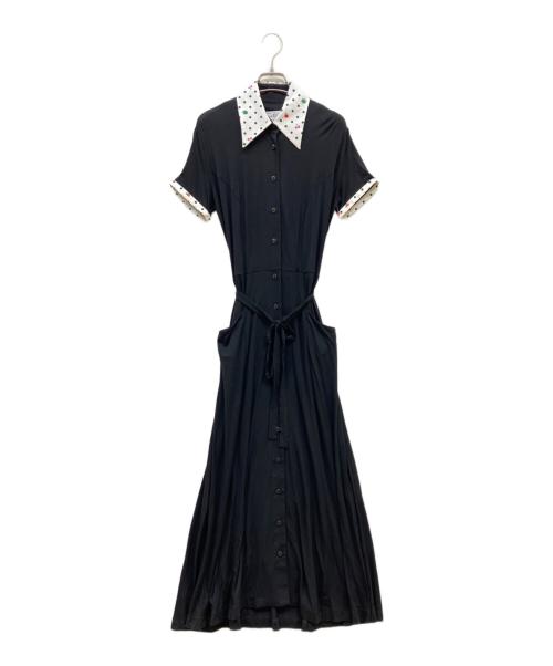 HVN（ヘイチヴィーエヌ）HVN (ヘイチヴィーエヌ) Ava Short Sleeve Jersey Dress ブラック サイズ:SIZE 4 未使用品の古着・服飾アイテム