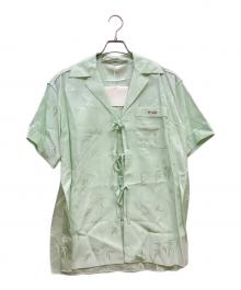 ALEXANDER WANG（アレキサンダー・ワン）の古着「Short Sleeve Pajama Shirt」｜ライトグリーン