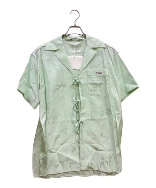 ALEXANDER WANG（アレキサンダー・ワン）ALEXANDER WANG (アレキサンダー・ワン) Short Sleeve Pajama Shirt ライトグリーン サイズ:SIZE XS 未使用品の古着・服飾アイテム
