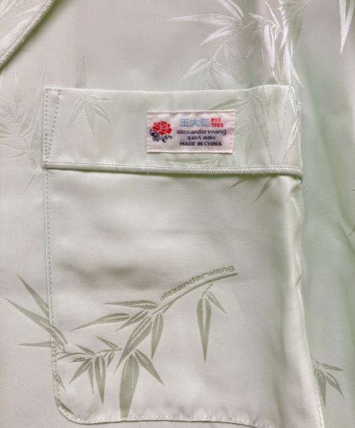 ALEXANDER WANG（アレキサンダー・ワン）ALEXANDER WANG (アレキサンダー・ワン) Short Sleeve Pajama Shirt ライトグリーン サイズ:SIZE XS 未使用品の古着・服飾アイテム