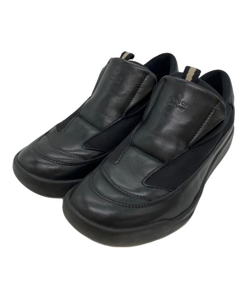 GUCCI（グッチ）GUCCI (グッチ) レザースリッポン ブラック サイズ:35 1/2の古着・服飾アイテム