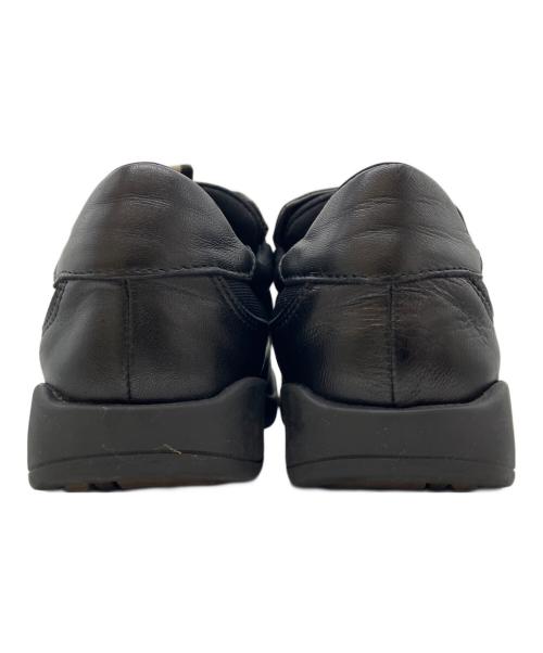 GUCCI（グッチ）GUCCI (グッチ) レザースリッポン ブラック サイズ:35 1/2の古着・服飾アイテム