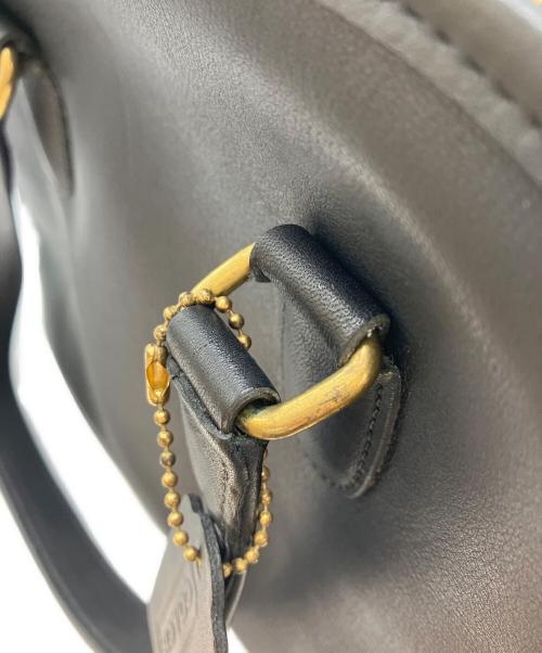 COACH（コーチ）COACH (コーチ) レザーハンドバッグ ブラックの古着・服飾アイテム
