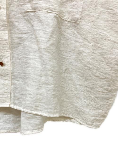 SHIPS（シップス）SHIPS (シップス) シルク混 シアー 羽織 シャツ ホワイト サイズ:freeの古着・服飾アイテム
