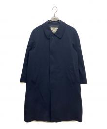Aquascutum（アクアスキュータム）の古着「カシミヤ混コート」｜ネイビー