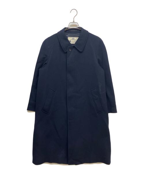 Aquascutum（アクアスキュータム）Aquascutum (アクアスキュータム) カシミヤ混コート ネイビー サイズ:-の古着・服飾アイテム