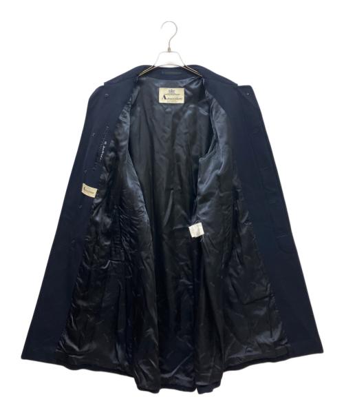 Aquascutum（アクアスキュータム）Aquascutum (アクアスキュータム) カシミヤ混コート ネイビー サイズ:-の古着・服飾アイテム