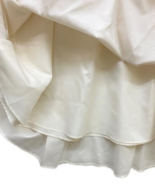 GRACE CONTINENTAL（（グレースコンチネンタル）GRACE CONTINENTAL (（グレースコンチネンタル) フレアタックスカート ホワイト サイズ:36の古着・服飾アイテム