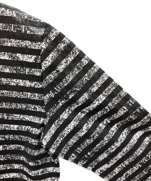 COMME des GARCONS HOMME PLUS（コムデギャルソンオムプリュス）COMME des GARCONS HOMME PLUS (コムデギャルソンオムプリュス) ボーダーカットソー ブラック サイズ:Lの古着・服飾アイテム