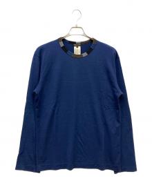 COMME des GARCONS HOMME PLUS（コムデギャルソンオムプリュス）の古着「ウールニット」｜ブルー