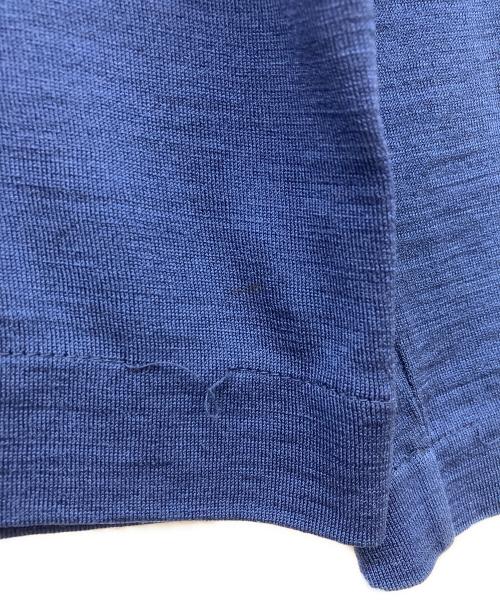 COMME des GARCONS HOMME PLUS（コムデギャルソンオムプリュス）COMME des GARCONS HOMME PLUS (コムデギャルソンオムプリュス) ウールニット ブルー サイズ:Lの古着・服飾アイテム