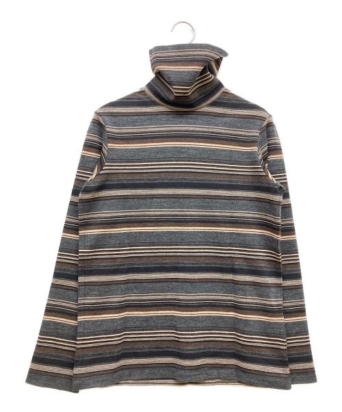 JUNYA WATANABE COMME des GARCONS（(ジュンヤワタナベ コムデギャルソン）JUNYA WATANABE COMME des GARCONS (ジュンヤワタナベ コムデギャルソン) ボーダーニット グレー サイズ:SIZE Mの古着・服飾アイテム