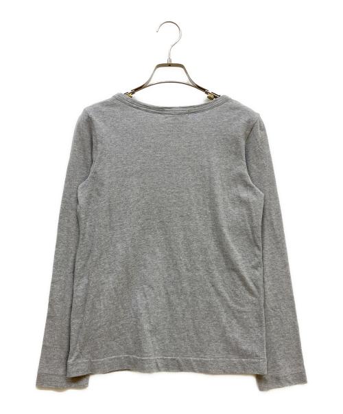 tricot COMME des GARCONS（トリココムデギャルソン）tricot COMME des GARCONS (トリココムデギャルソン) ビジューナンバリングデザインカットソー ライトグレー サイズ:SIZE Sの古着・服飾アイテム