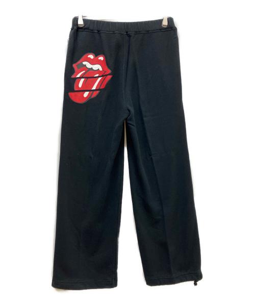 COMME des GARCONS HOMME PLUS（コムデギャルソンオムプリュス）COMME des GARCONS HOMME PLUS (コムデギャルソンオムプリュス) ROLLING STONES (ローリングストーンズ) スウェットパンツ ブラック サイズ:SIZE Sの古着・服飾アイテム