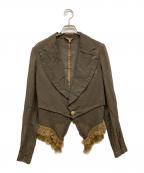 ROBE DE CHAMBRE COMME DES GARCONSローブドシャンブル コムデギャルソン）の古着「フリンジジャケット」｜オリーブ