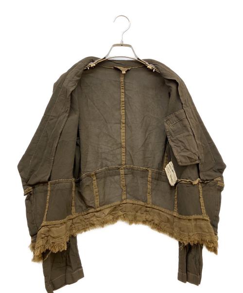 ROBE DE CHAMBRE COMME DES GARCONS（ローブドシャンブル コムデギャルソン）ROBE DE CHAMBRE COMME DES GARCONS (ローブドシャンブル コムデギャルソン) フリンジジャケット オリーブ サイズ:SIZE Mの古着・服飾アイテム