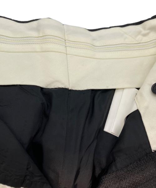COMME des GARCONS（コムデギャルソン）COMME des GARCONS (コムデギャルソン) ダメージ加工2タックストライプハーフパンツ ブラック サイズ:SIZE Sの古着・服飾アイテム