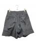COMME des GARCONS (コムデギャルソン) ダメージ加工2タックストライプハーフパンツ ブラック サイズ:SIZE S：20000円