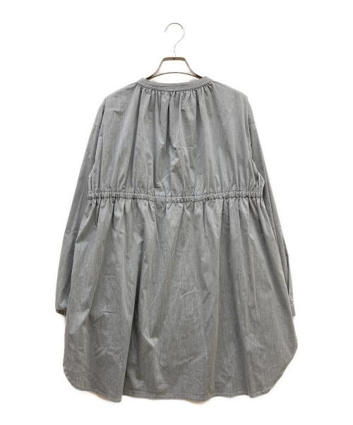 ourhome（アワホーム）ourhome (アワホーム) 後ろギャザーのきれいめブラウス グレー サイズ:SIZE Freeの古着・服飾アイテム
