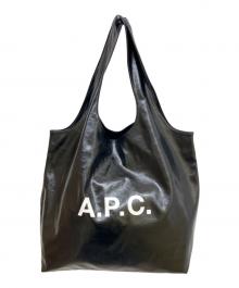 A.P.C.（アーペーセー）の古着「エコレザートートバッグ」｜ブラック