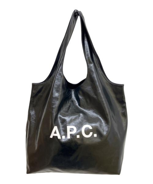 A.P.C.（アーペーセー）A.P.C. (アーペーセー) エコレザートートバッグ ブラックの古着・服飾アイテム