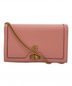 GUCCIグッチ）の古着「ダイアナ バンブー ミニ クロスバッグ」｜ピンク